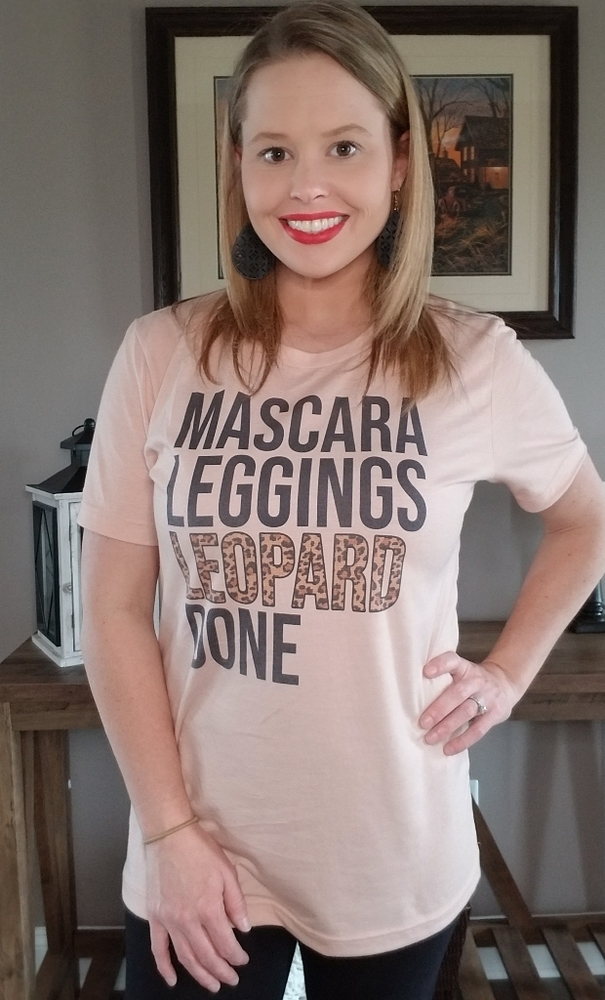 Mascara Leggings Leopard Done Tee